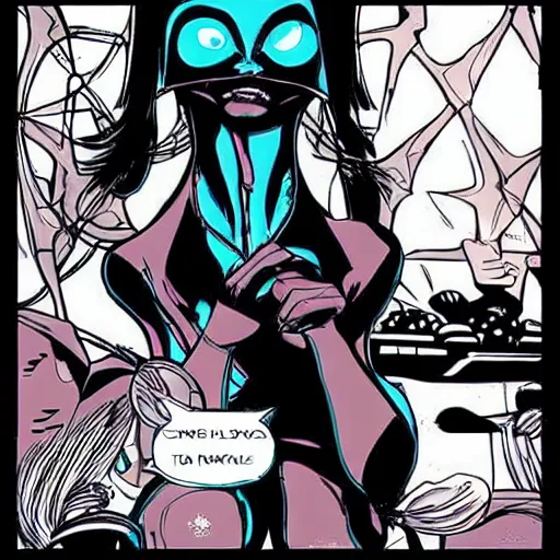 Image similar to alien women, cute, comic, futuristic, beautiful