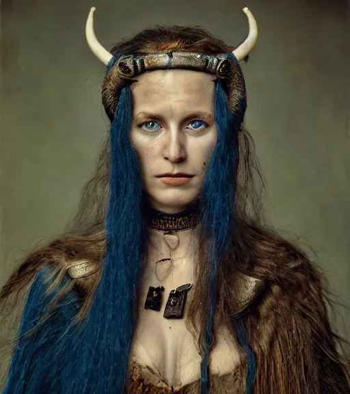 Image similar to portrait_photo_of_a_stunningly beautiful norse maiden shaman, 19th century, hyper detailed by Annie Leibovitz, Steve McCurry, David Lazar, Jimmy Nelsson, professional photography