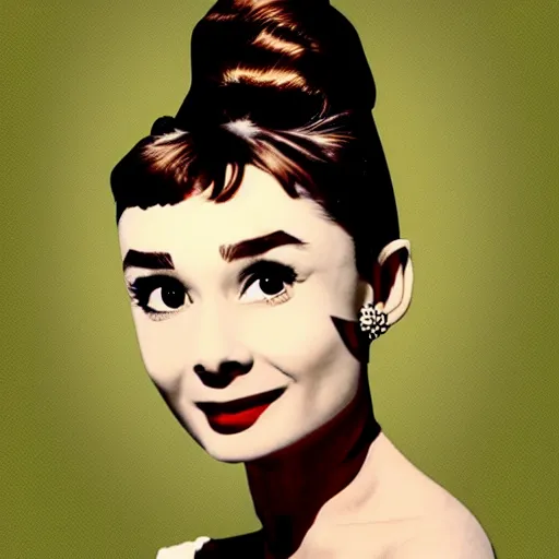 Image similar to audrey hepburn art by hans rottenhammer