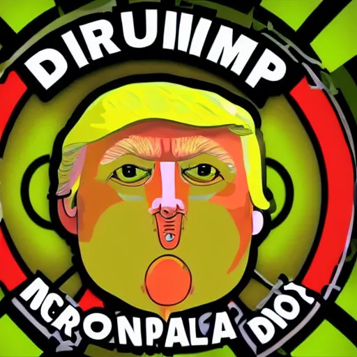 Image similar to Donald Trump as a Pepe Frog, digital art