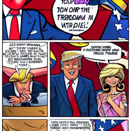 Prompt: kirby as donald trump