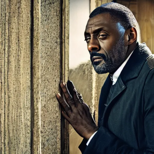 Image similar to doctor who played by Idris Elba, cinematic photo