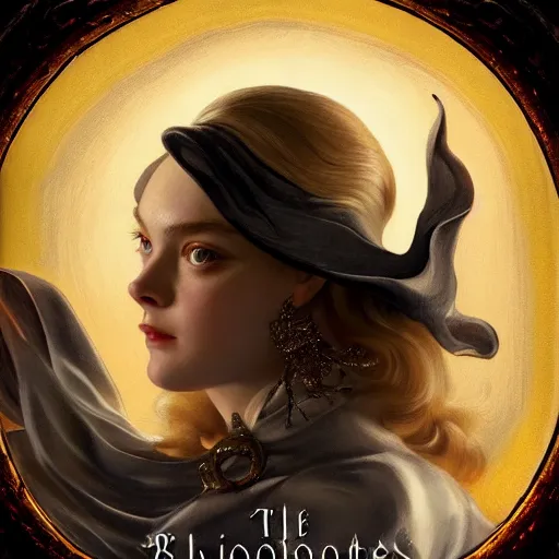 Image similar to leyendecker and peter paul rubens, head and shoulders portrait of a elle fanning in bloodborne, nighttime, starry sky, unreal engine, fantasy art by global illumination, radiant light, detailed and intricate environment