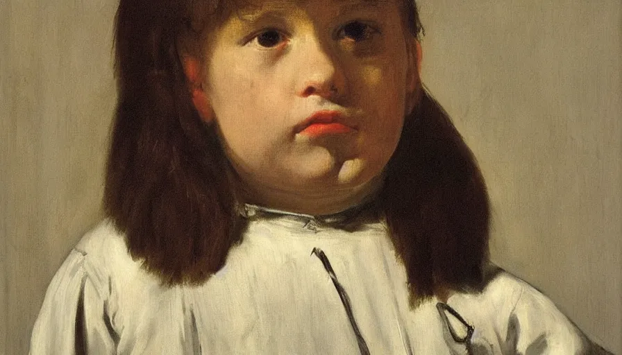 Prompt: painting by borremans, portrait of innocent x by diego velazquez, detailed, stunning