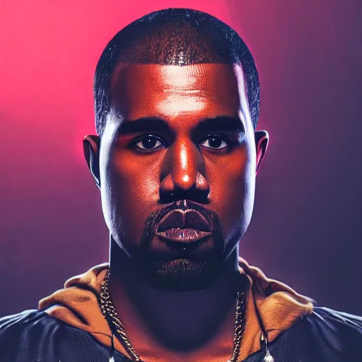 cyberpunk kanye west dramatic self portrait, macro, | Stable Diffusion ...