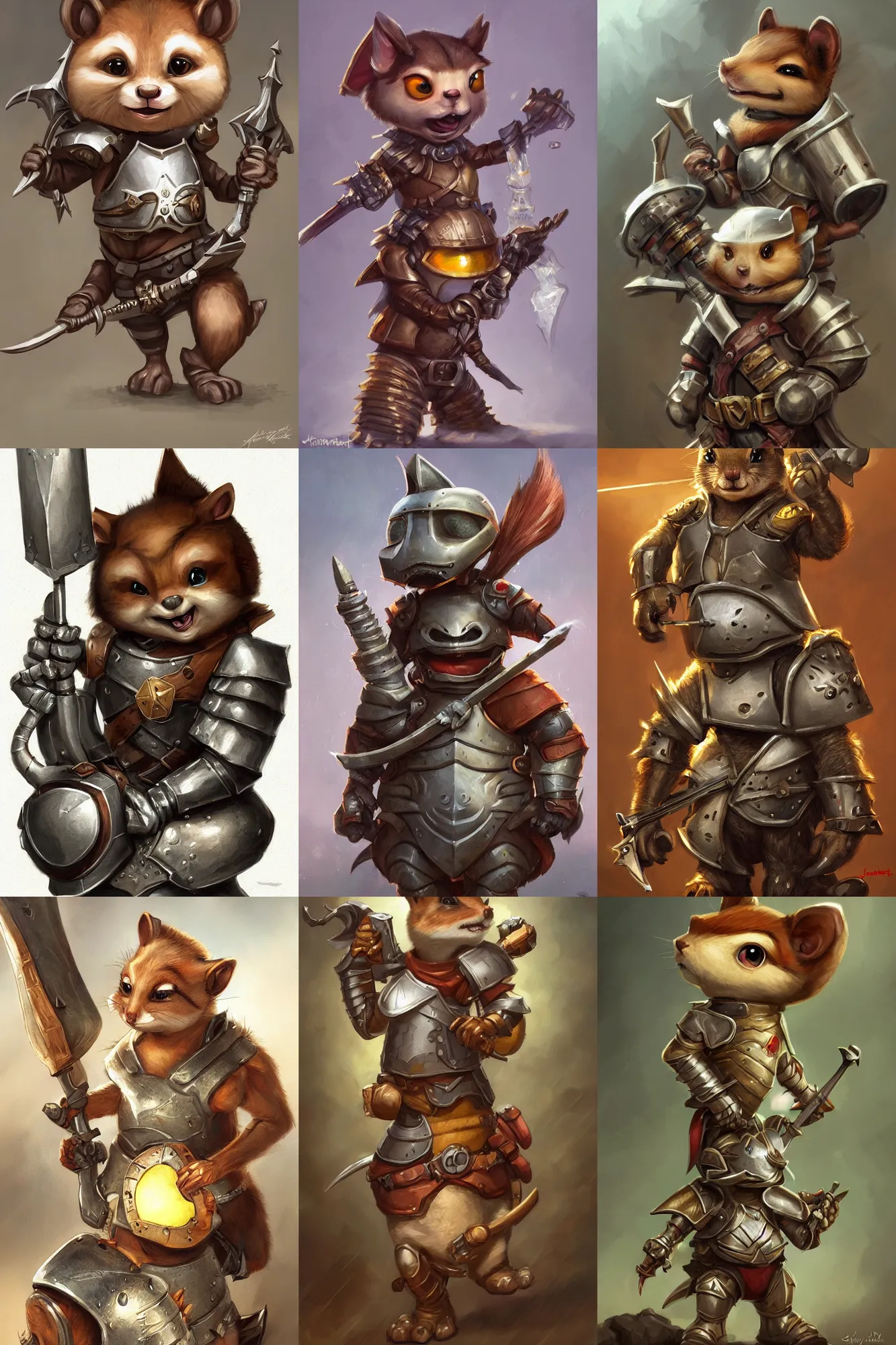 cute little anthropomorphic chipmunk knight wearing | Stable Diffusion ...