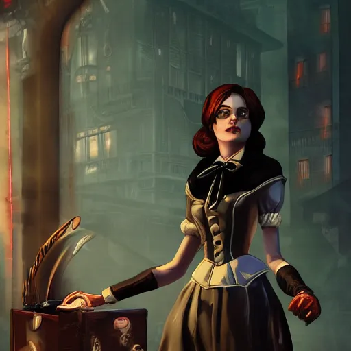 Image similar to Elizabeth, Bioshock Infinite, artstation