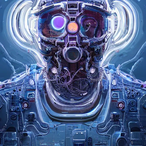 Image similar to hyperrealistic portrait of a squid monster astronaut, full body portrait, well lit, intricate abstract. cyberpunk, intricate artwork, by Tooth Wu, wlop, beeple. octane render, in the style of Jin Kagetsu, James Jean and wlop, highly detailed, sharp focus, intricate concept art, digital painting, ambient lighting, 4k, artstation