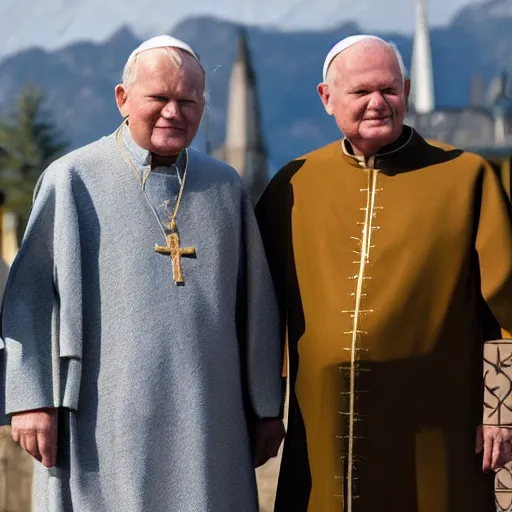 Prompt: john paul ii in fortnite