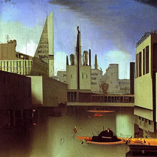 Prompt: futuristic sao paulo painted by johannes vermeer