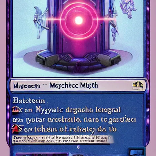 Prompt: mystical magitech antediluvian cyber artifact