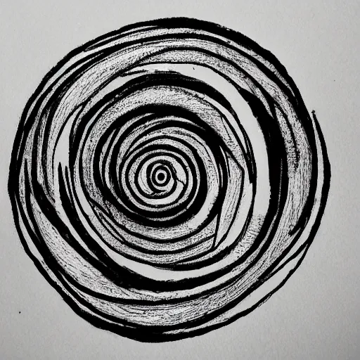 Image similar to perfect circle, pen scetch handdrawn