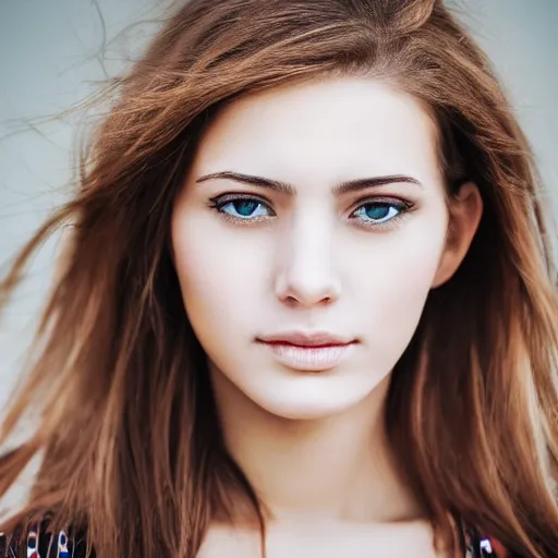 Prompt: portrait photography of beautiful woman face