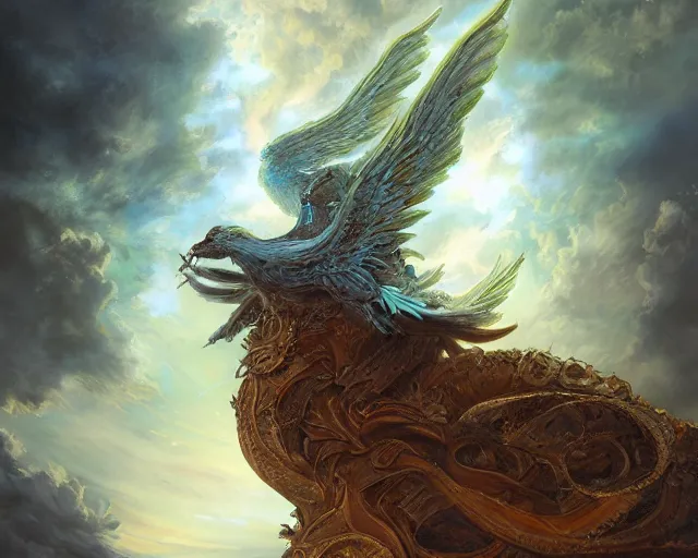 Prompt: a portrait of a glorious biblically - accurate seraphim creature with many wings and eyes, backlit, strong rim light, highly detailed, digital painting, hdri, by alvaro castagnet, greg rutkowski, peter mohrbacher and dan mumford, vivid colors, high contrast, 8 k resolution, intricate, photorealistic, smooth