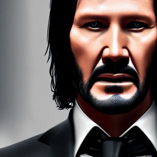 Image similar to portrait of john wick, cinematic photography, 8k,