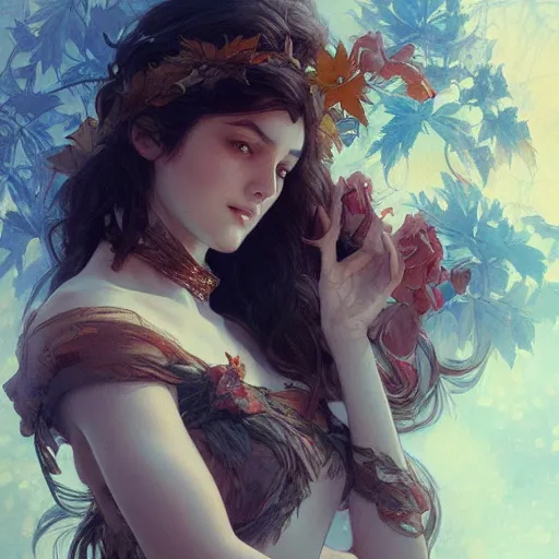 Image similar to how does it feel to fall in love, highly detailed, digital painting, artstation, concept art, sharp focus, illustration, art by artgerm and greg rutkowski and alphonse mucha