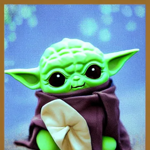 Prompt: kawaii yoda, by sanrio