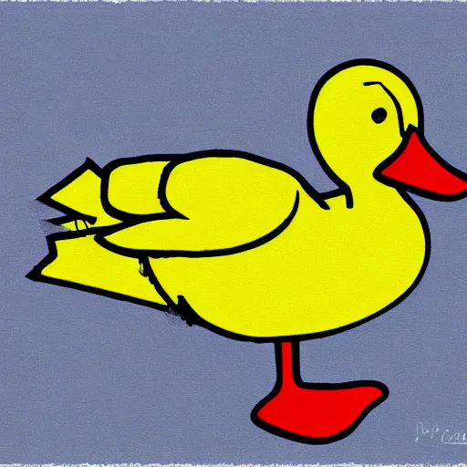 Image similar to yellow duck, cartoon