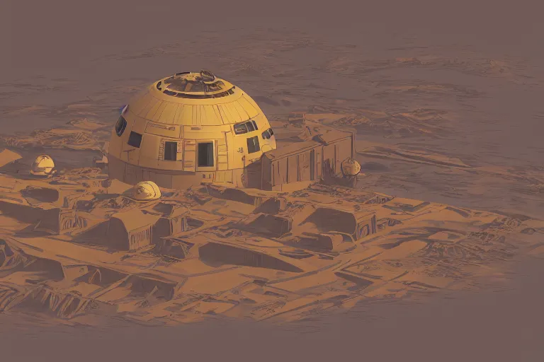 Image similar to star wars tatooine, in the style of sid check and alicia austin and glenn chadbourne, trending on artstation, soft illumination isometric view cottagecore, final, multiple exposure, polaroid, jugendstil