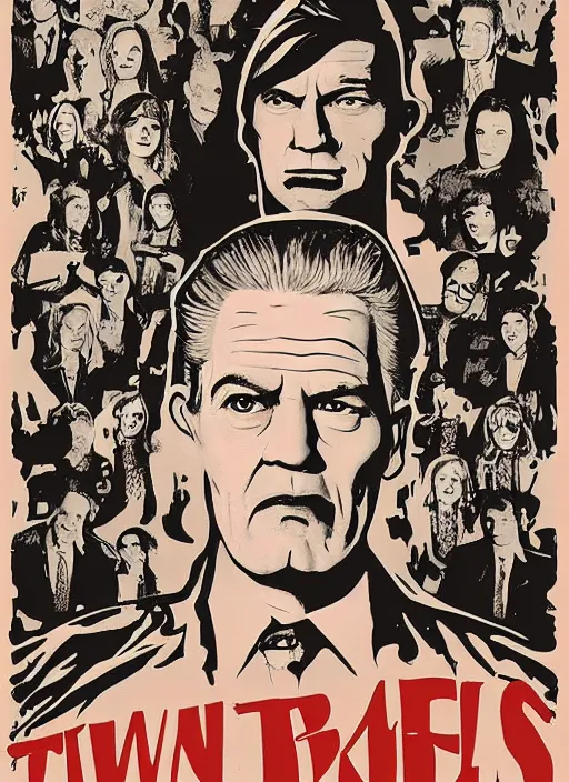 Image similar to twin peaks movie poster art by gabz