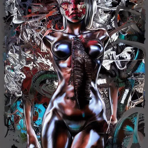 Image similar to a dream divided by zero : : hyperreal surrealism hypermaximal symbolism, paranoid critical method, glitchcore : : by artgerm, nychos, yoji shinkawa, todd mcfarlane — c 1 5