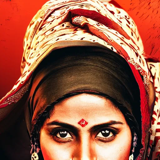 Image similar to kashmiri woman, closeup, GTA V poster, sharp focus, aesthetic!!!!!!!, ultra HD, 8k, highly detailed, intricate, elegant,