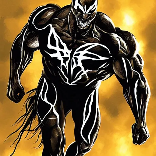 Image similar to dwayne johnson as venom