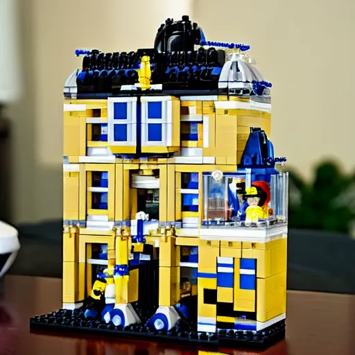 Image similar to mar - a - lago fbi raid lego set