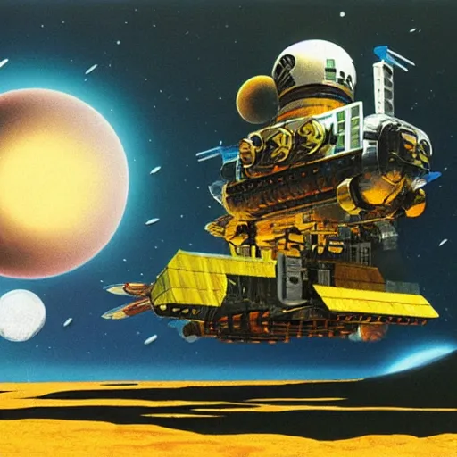 Image similar to spacecraft by Chris Foss
