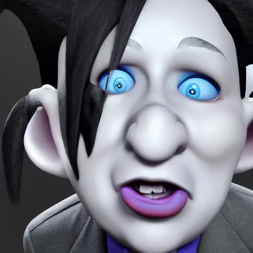 Image similar to marilyn manson as a pixar disney character from up 2 0 0 9 unreal engine octane render 3 d render photorealistic