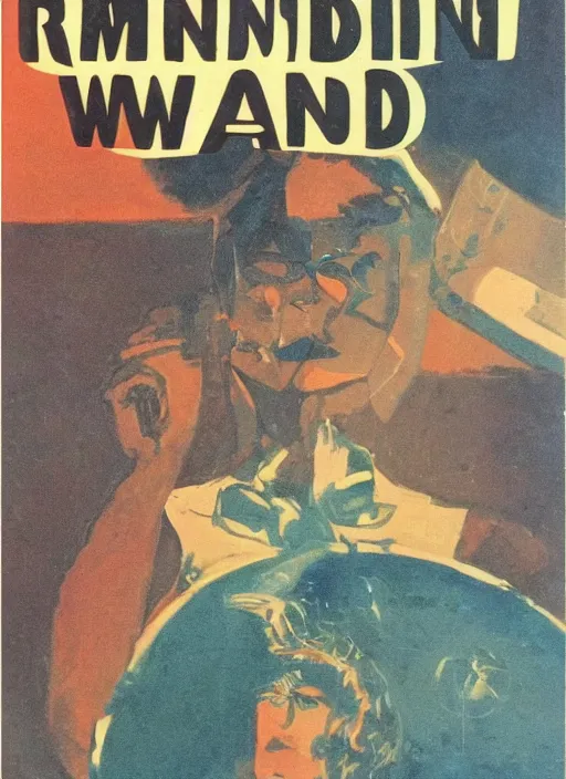 Prompt: mind wandering by Robert M. Powers, vintage 1960s,