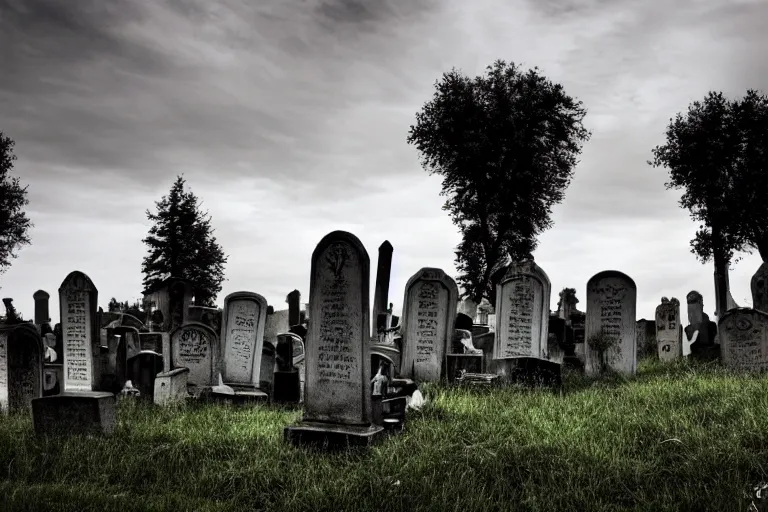 Prompt: a photo of a spooky graveyard windows xp background