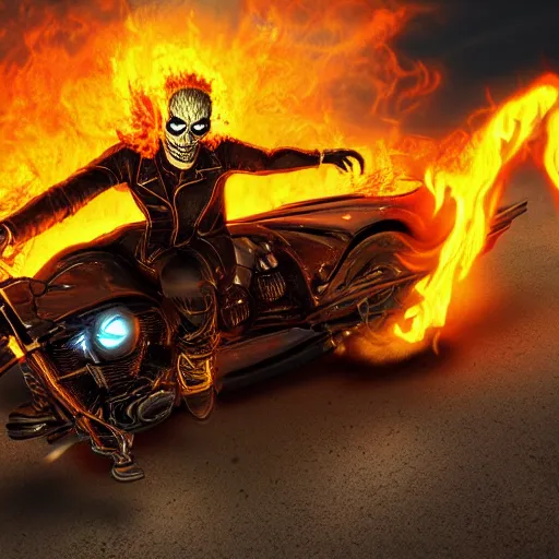 Prompt: Ghost rider digital art 4k detailed super realistic