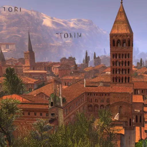 Image similar to the city of Bologna featured in Elder Scrolls IV Oblivion