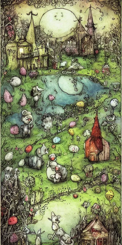 Image similar to an easter scene by alexander jansson