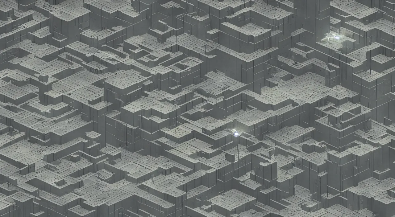 Image similar to Map of the level from Control video game, brutalism style, trending on artstation, cgsociety, high detail