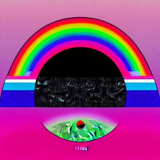 Image similar to pink floyd dark side of the moon, album cover, music 🎶, digital art