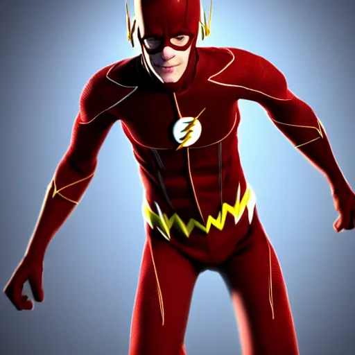 Prompt: CGI render of the flash as waya steurbaut in the style of waya Steurbaut