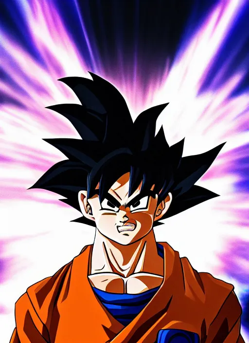 Image similar to a full portrait photo of son goku, f / 2 2, 3 5 mm, 2 7 0 0 k, lighting, perfect faces, award winning photography.