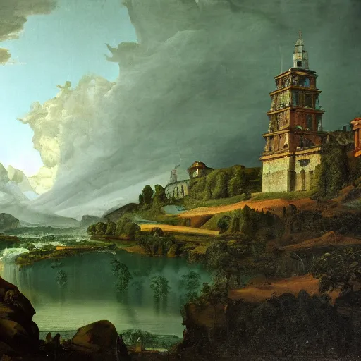 Prompt: a rarepepe by Ansel Adams and Bernardo Bellotto, oil on canvas, artstation, dramatic scenery, masterpiece, aesthetic