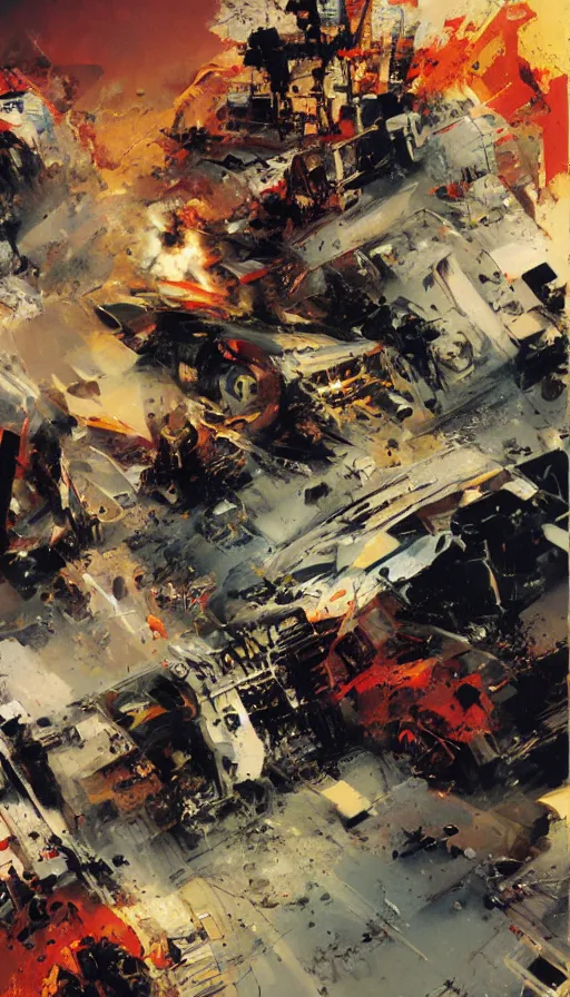 Prompt: rage, by john berkey