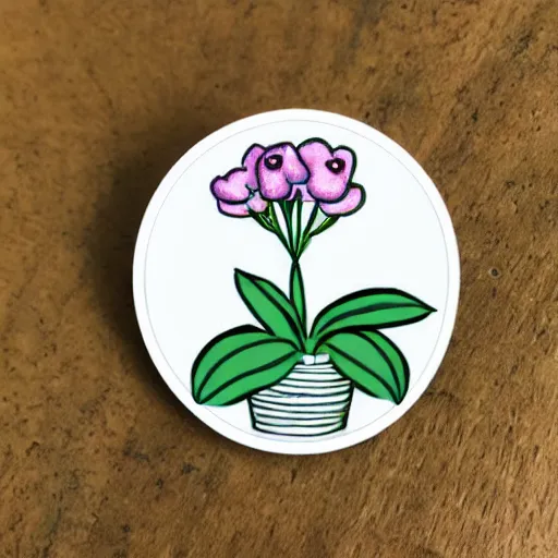 Image similar to cute sentient plant sticker