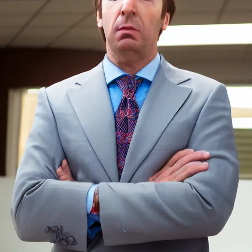 Image similar to super high quality saul goodman, realistic photorealistic high-resolution saul Goodman, very saul goodman, high def, saul, saul Goodman, better call saul, better call saul Goodman, 8k, 4k, professional, depth of field, sigma art 85mm f1.4, large sensor dslr, professional photo, saul goodman, very very saul goodman