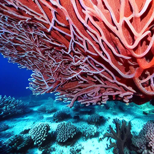 Prompt: underwater coral bed