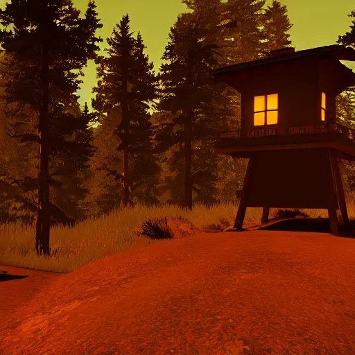 Prompt: firewatch