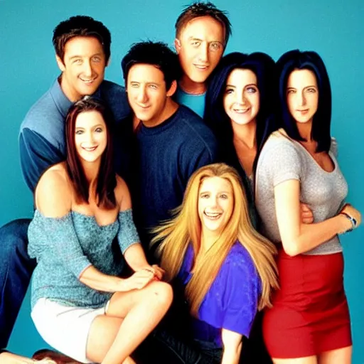 Image similar to the cast of friends 1 9 9 4, publicity photo