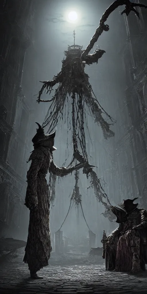 Prompt: bloodborne muppet Mergo's Wet Nurse