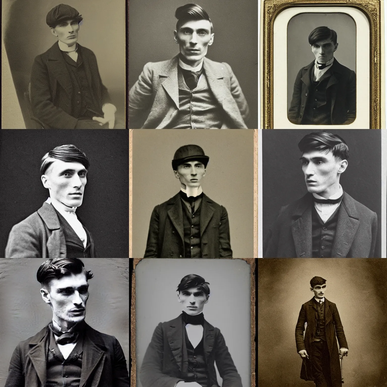 Prompt: Thomas Shelby, 1890s photograph