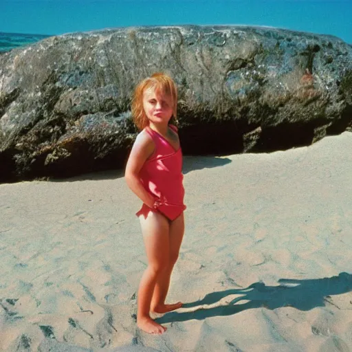 Prompt: 2 0 megapixels, a real photo of xena the warrior princess in the beach by fred herzog