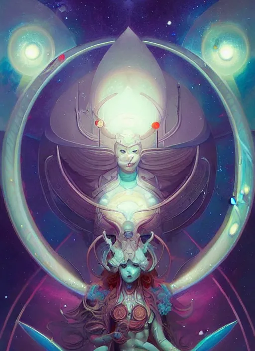 Prompt: symmetry!! pisces!!!! highly detailed, high contrast, light reflection, trippy, nebula, trending on art station by artgem, by peter mohrbacher, by wlop, by ruan jia